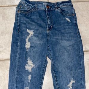 Blue ripped Skinny jeans - size 9